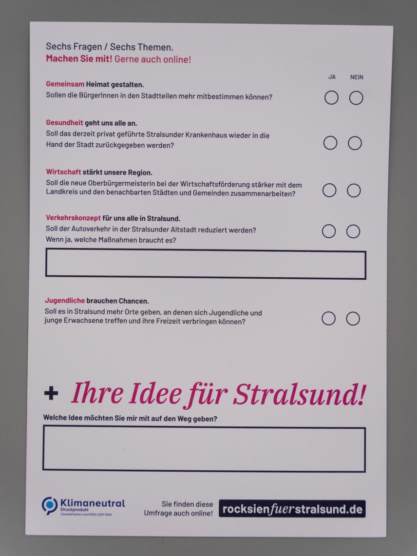 Flyer Stralsund gestalten wir.