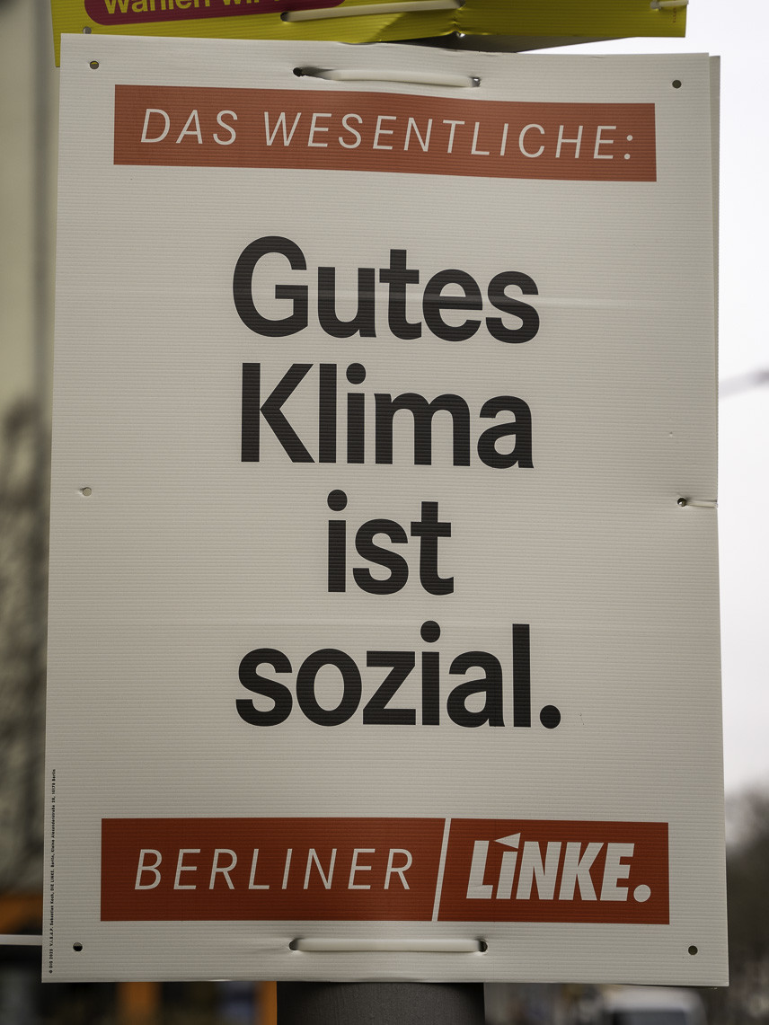 Themenplakat Das Wesentliche: Gutes Klima ist sozial.