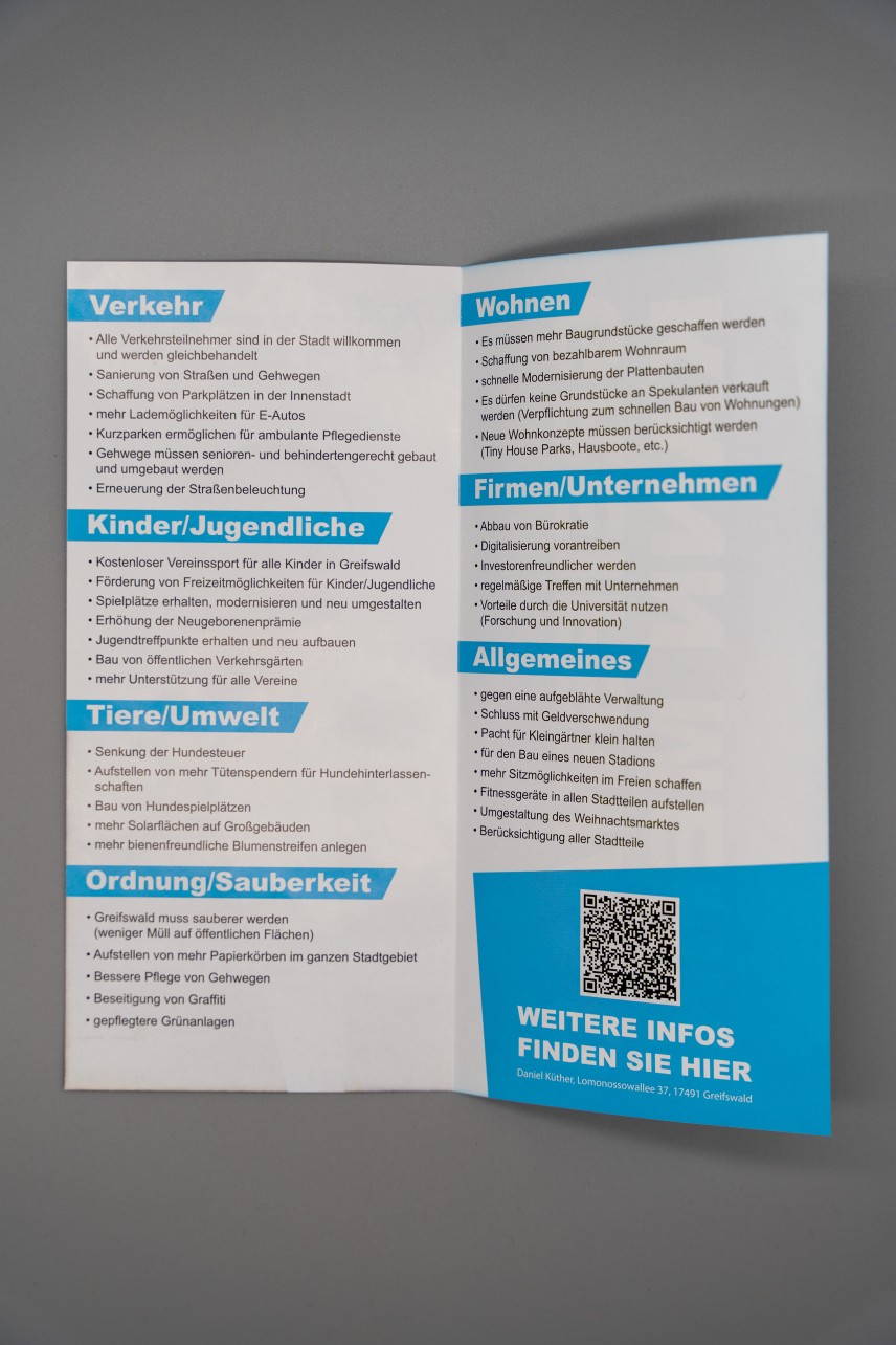 Flyer Kandidatenflyer Daniel Küther