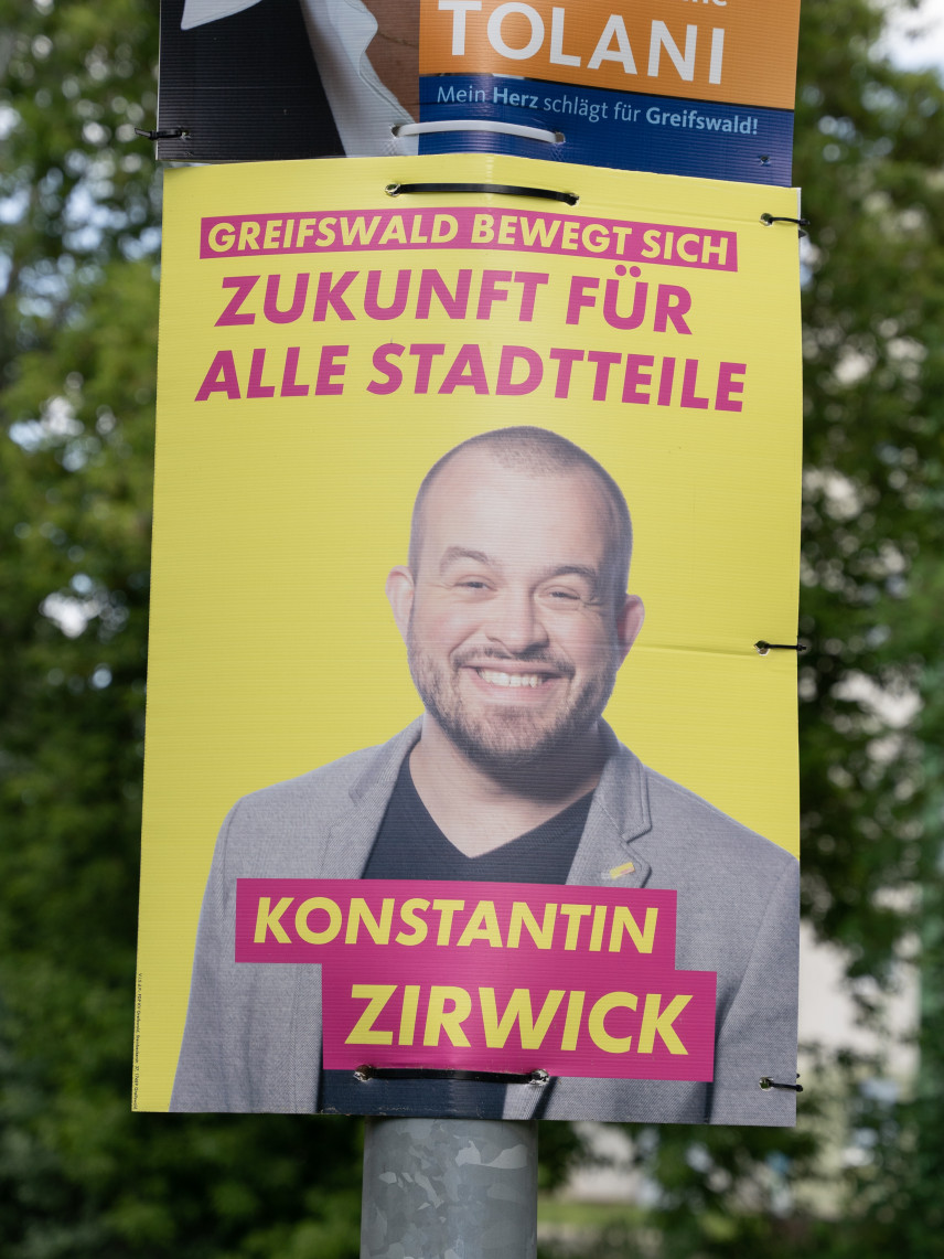 Kandidierendenplakat Zukunft für alle Stadtteile