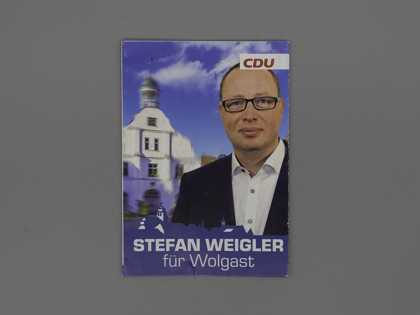 Flyer Stefan Weigler für Wolgast (Faltflyer)