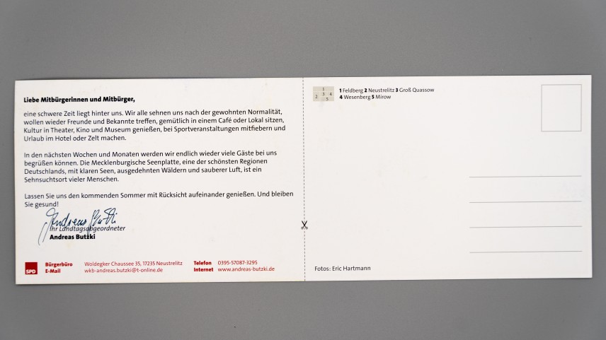 Postkarte Butzki Sommergruß 2021