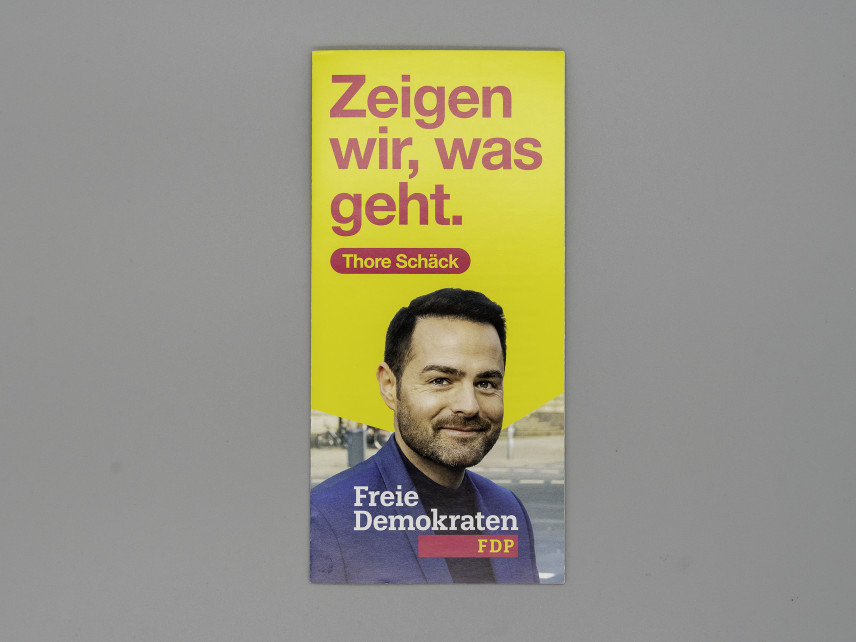 Flyer Zeigen wir, was geht. Thore Schäck.