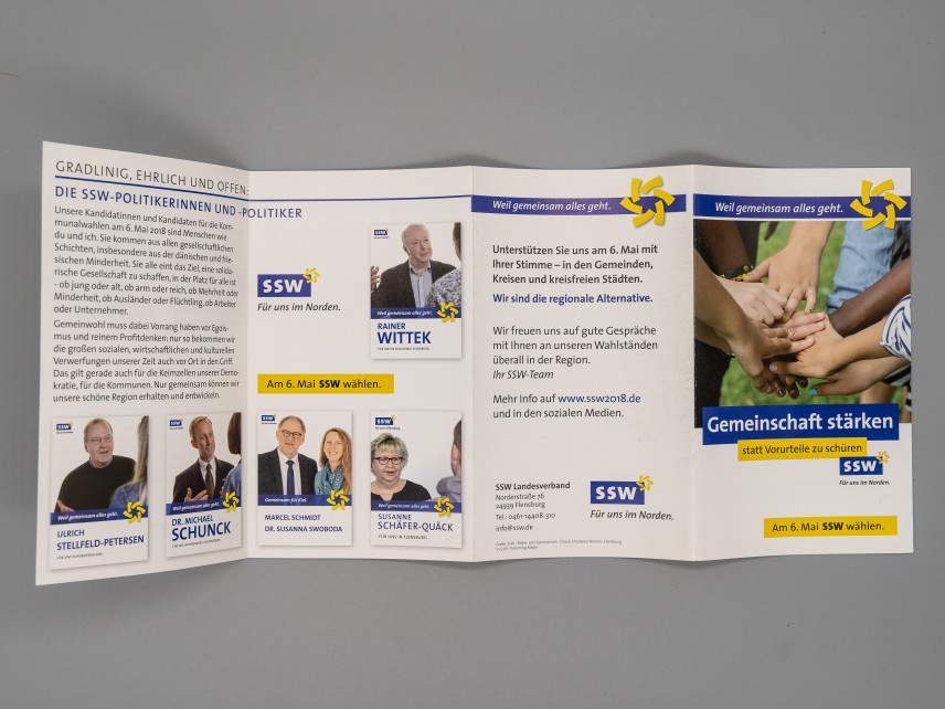 Flyer Gemeinschaft stärken statt Vorurteile schüren