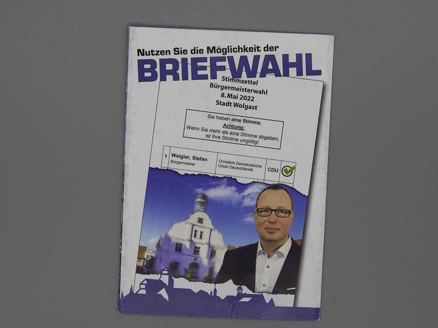 Flyer Stefan Weigler für Wolgast (Faltflyer)