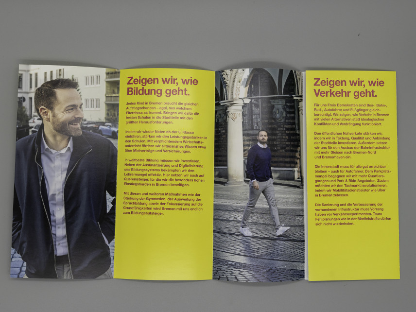 Flyer Zeigen wir, was geht. Kurzwahlprogramm.