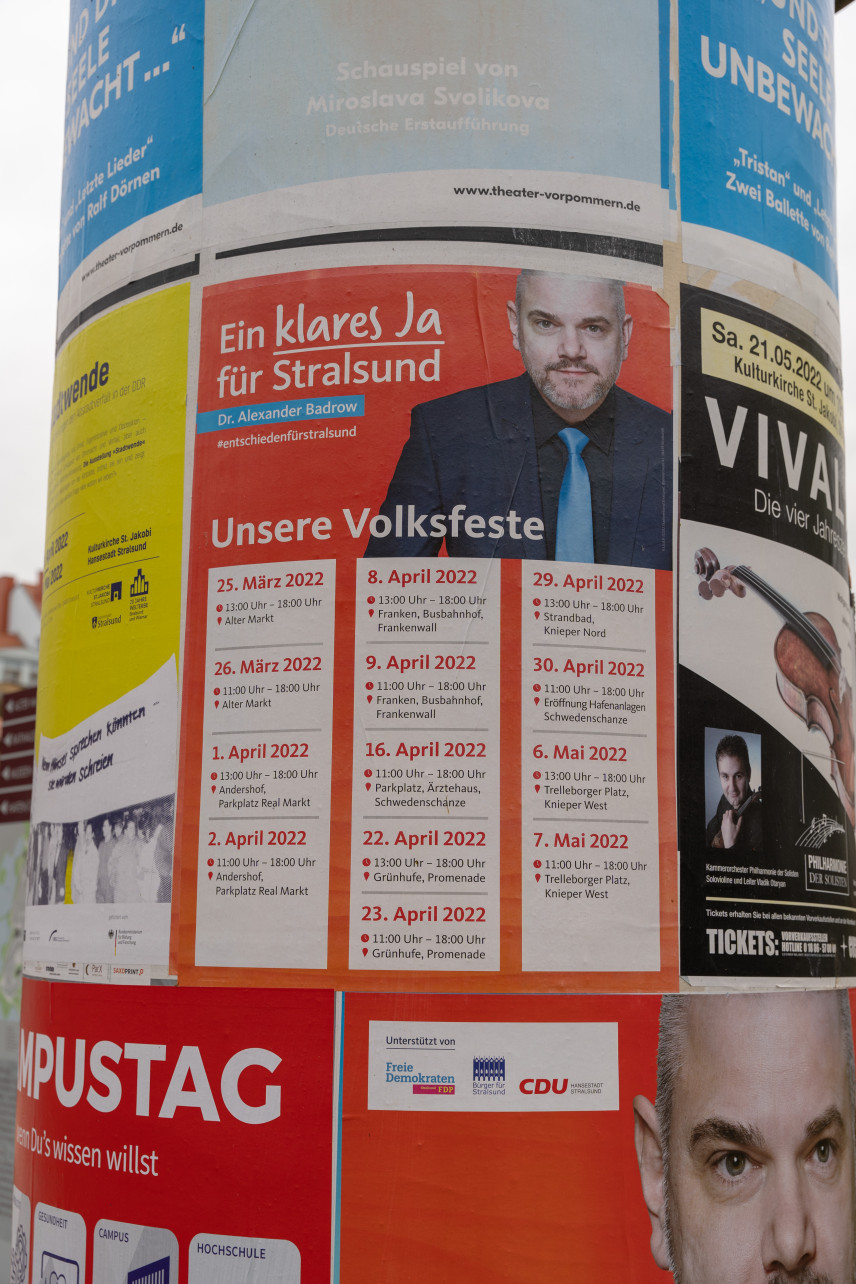 Veranstaltungsplakat Ein klares Ja. Unsere Volksfeste.