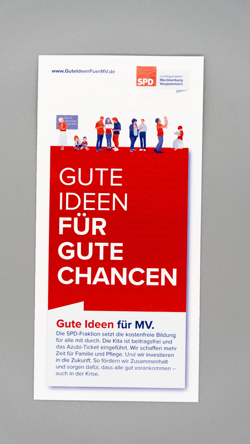 Flyer Gute Ideen für gute Chancen. Gute Ideen für MV.