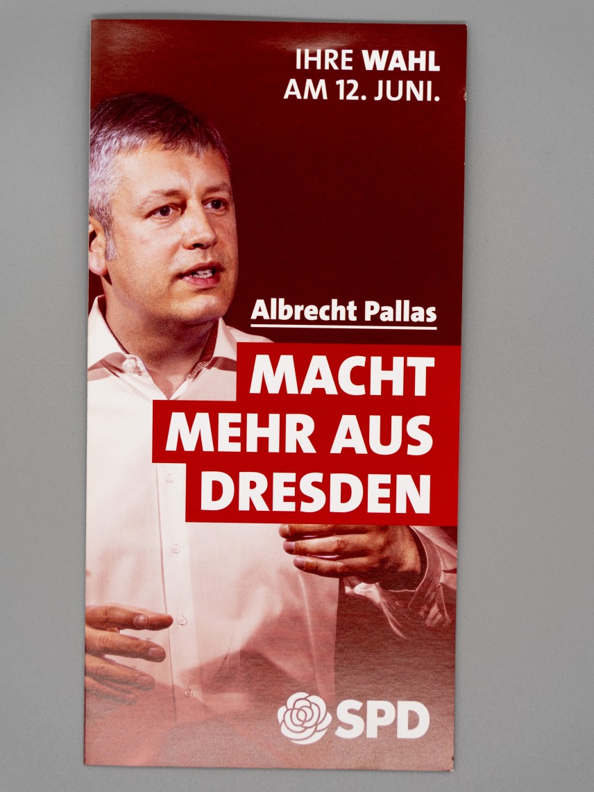 Flyer Albrecht Pallas: Macht mehr aus Dresden.