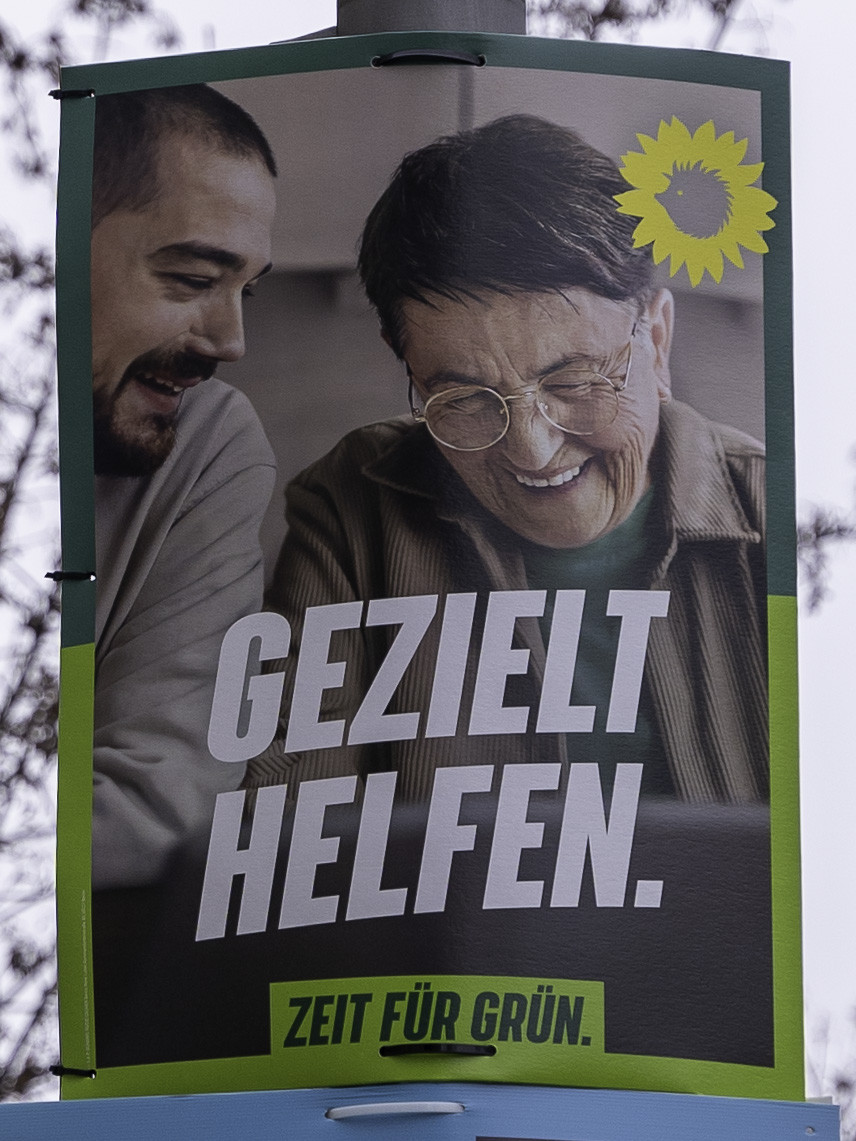 Themenplakat Gezielt helfen. Zeit für Grün.