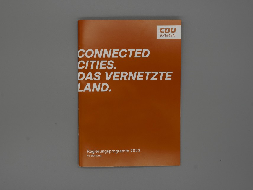 Wahlprogramm Connected Cities. Das vernetzte Land. Regierungsprogramm 2023.