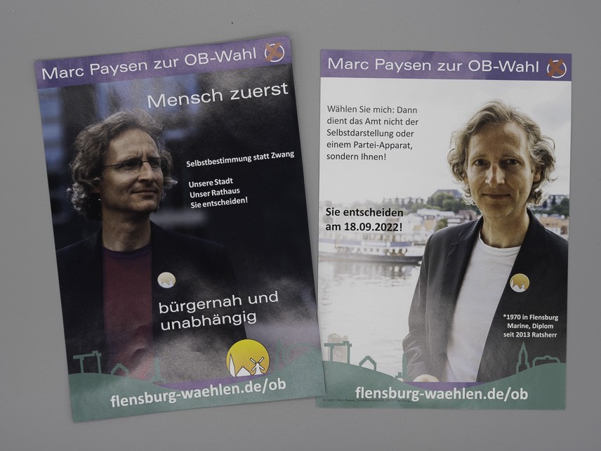 Flyer Mensch zuerst. Bürgernah und unabhängig.