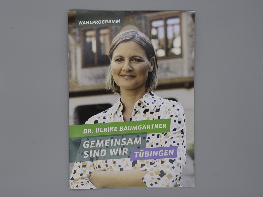 Broschüre Wahlprogramm. Gemeinsam sind wir Tübingen.