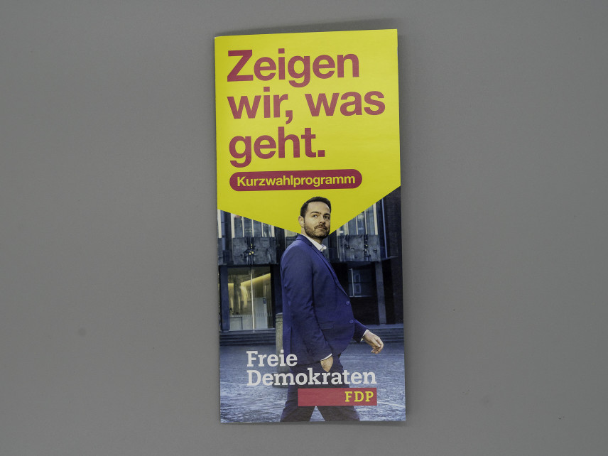 Flyer Zeigen wir, was geht. Kurzwahlprogramm.