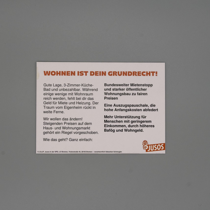 Flyer Kannste dir leisten. Aber nicht drauf leben.