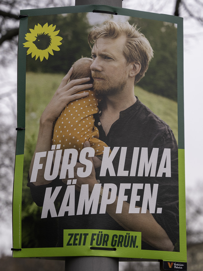 Themenplakat Fürs Klima kämpfen. Zeit für Grün.