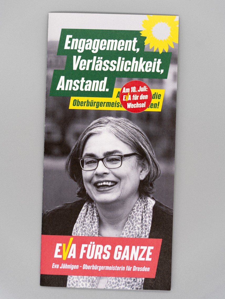 Flyer Engagement, Verlässlichkeit, Anstand.