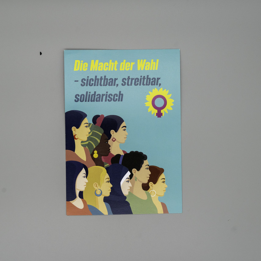 Flyer Die Macht der Wahl - sichtbar, streitbar, solidarisch.