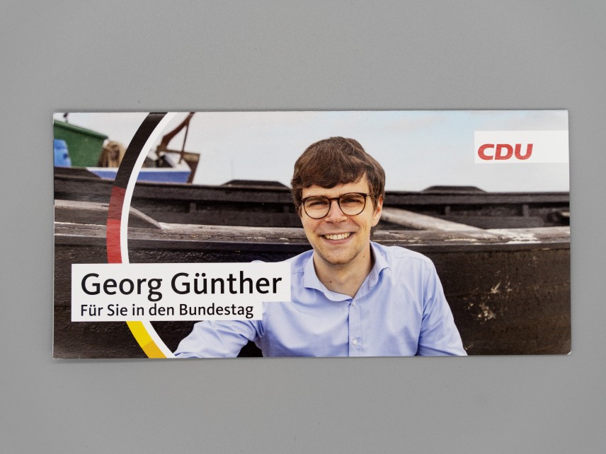 Flyer Georg Günther. Für Sie in den Bundestag.