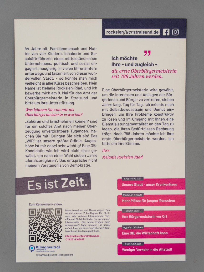 Flyer Es ist Zeit