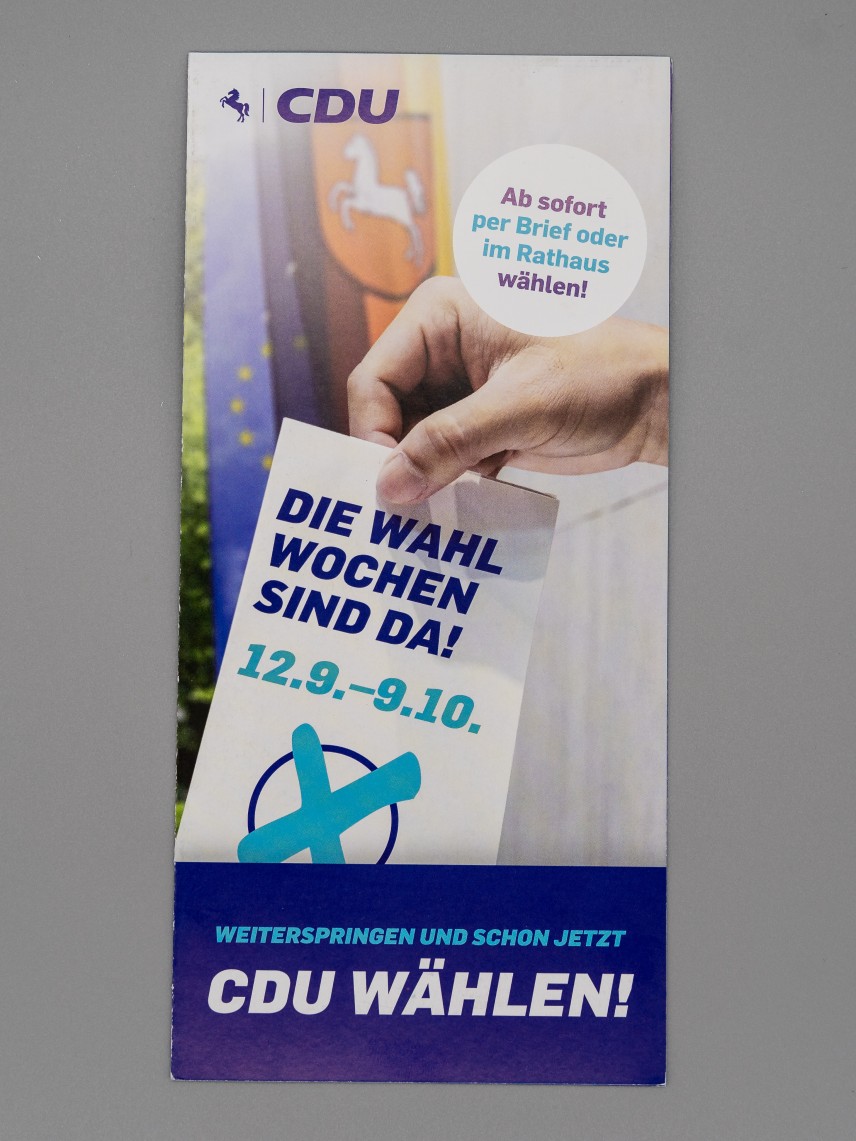 Flyer Die Wahlwochen sind da! Weiterspringen und schon jetzt CDU wählen!