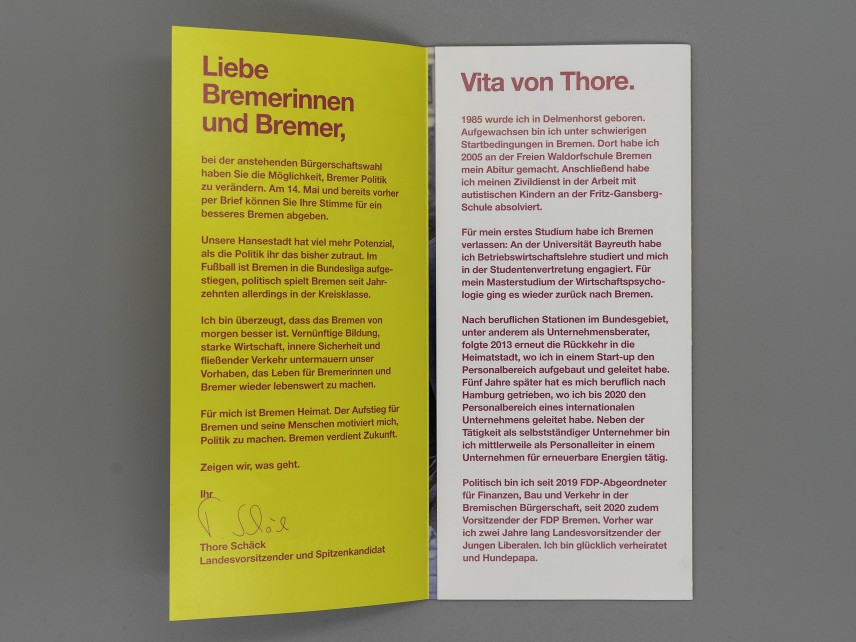 Flyer Zeigen wir, was geht. Thore Schäck.