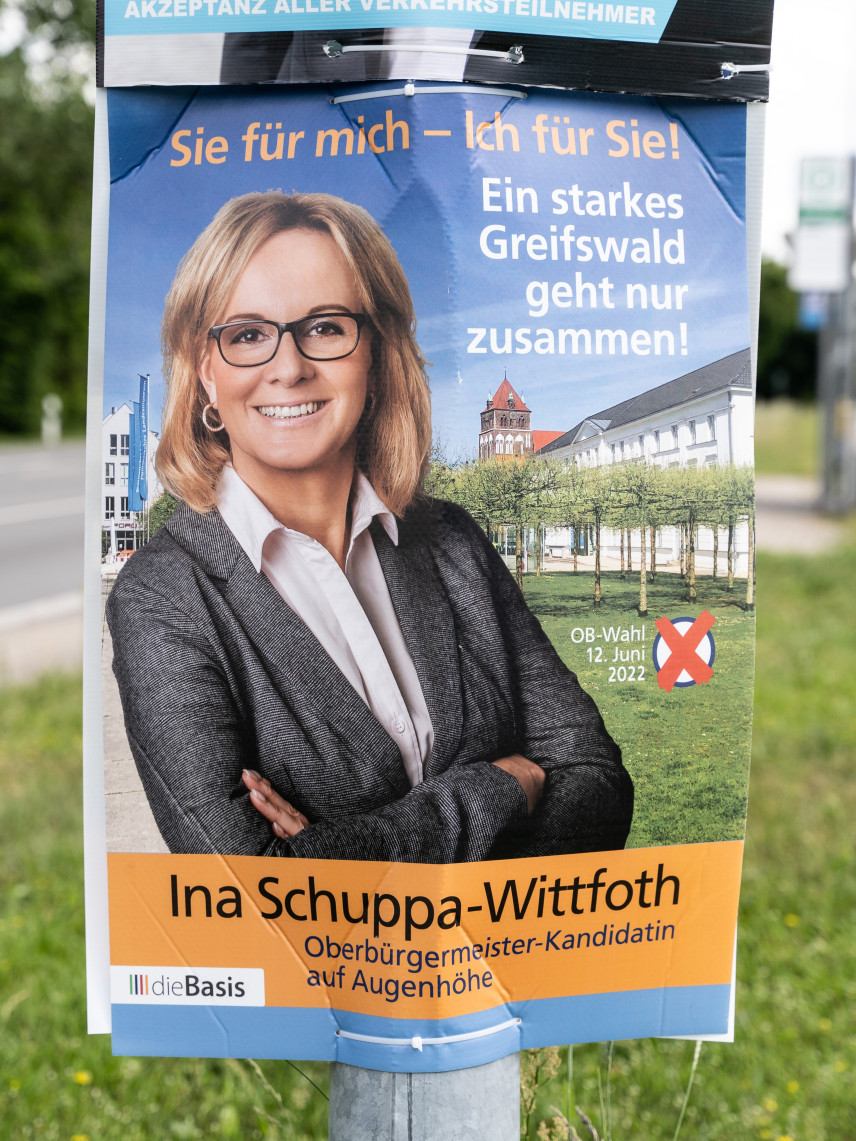 Kandidierendenplakat Ein starkes Greifswald geht nur zusammen!