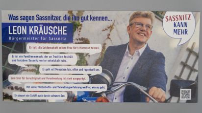 Flyer Das sagen Sassnitzer die ihn kennen