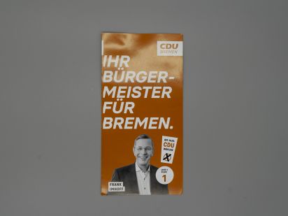 Flyer Ihr Bürgermeister für Bremen. Frank Imhoff.