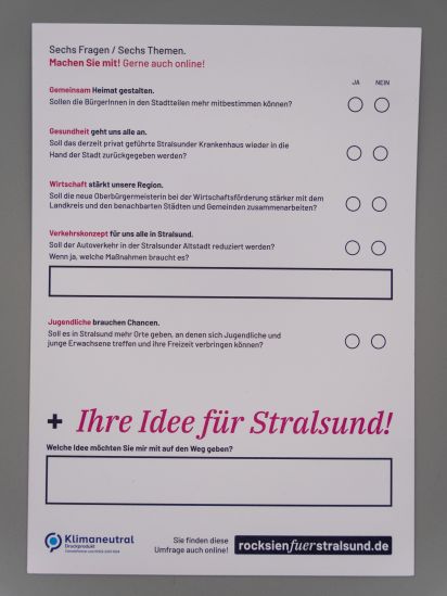 Flyer Stralsund gestalten wir.