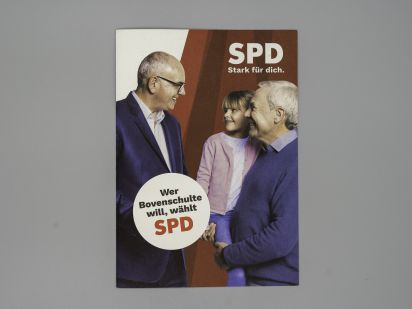 Flyer Wer Bovenschulte will, wählt SPD.