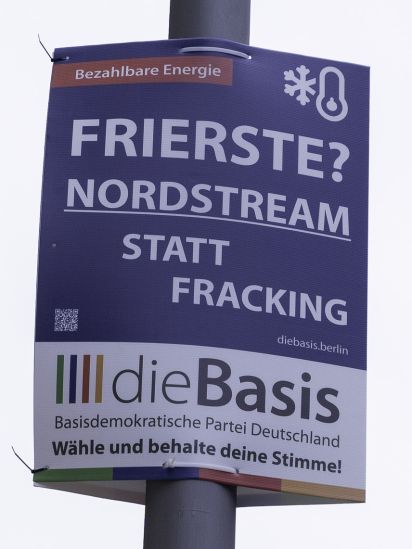 Themenplakat Frierste? Nordstream statt Fracking