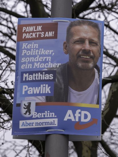 Kandidierendenplakat Kein Politiker, sondern ein Macher.