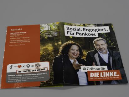 Flyer Sozial. Engagiert. Für Pankow.