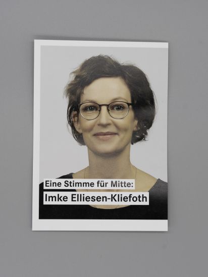 Flyer Eine Stimme für Mitte: Imke Elliesen-Kliefoth