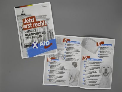 Flyer Jetzt erst recht! Unsere Kernpunkte für Berlin.