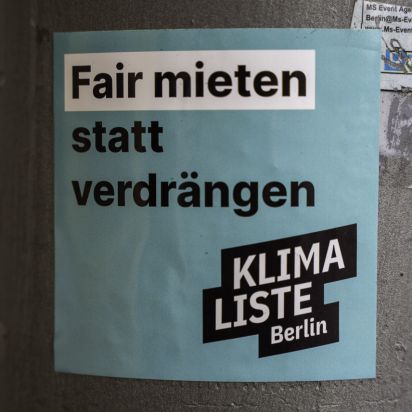 Aufkleber Fair mieten statt verdrängen