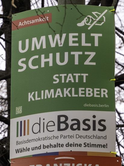 Themenplakat Umweltschutz statt Klimakleber