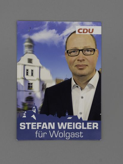 Flyer Stefan Weigler für Wolgast