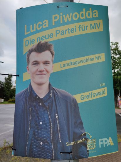 Kandidierendenplakat Die neue Partei für MV