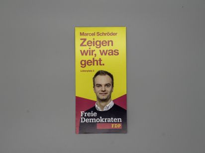 Flyer Marcel Schröder. Zeigen wir, was geht.