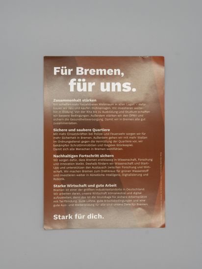 Flyer Andreas Bovenschulte. Unser Bürgermeister.