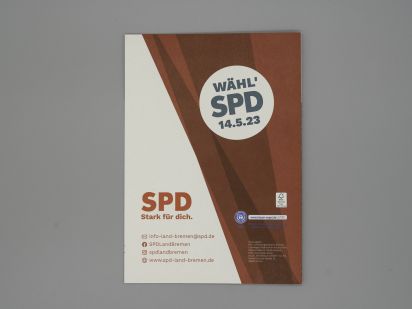 Flyer Wer Bovenschulte will, wählt SPD.