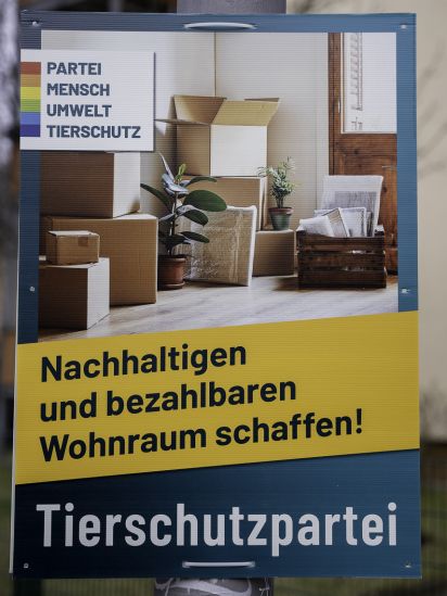 Themenplakat Nachhaltigen und bezahlbaren Wohnraum schaffen!