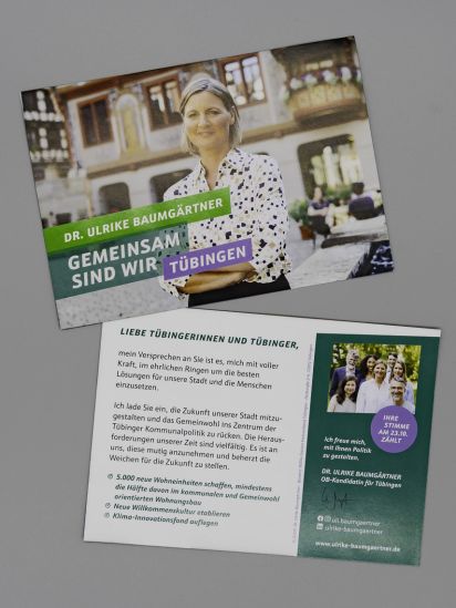 Flyer Gemeinsam sind wir Tübingen. Mein Versprechen an Sie.