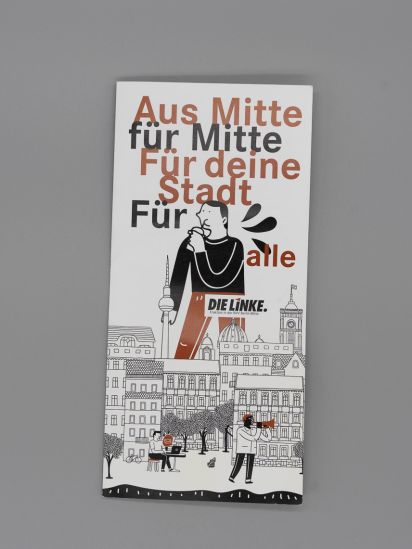 Flyer Aus Mitte. Für Mitte. Für deine Stadt. Für alle.