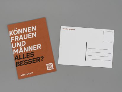 Postkarte Können Frauen und Männer alles besser?