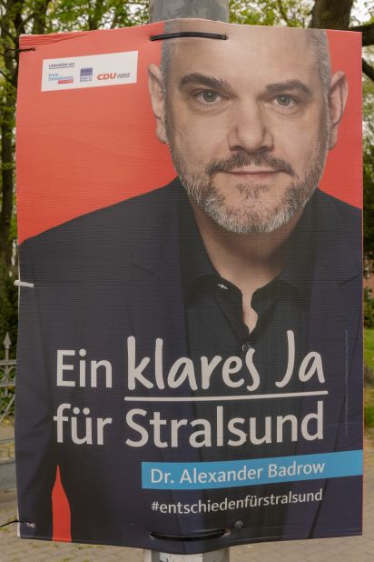 Kandidierendenplakat Ein klares Ja für Stralsund.