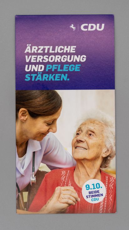 Flyer Ärztliche Versorgung und Pflege stärken.