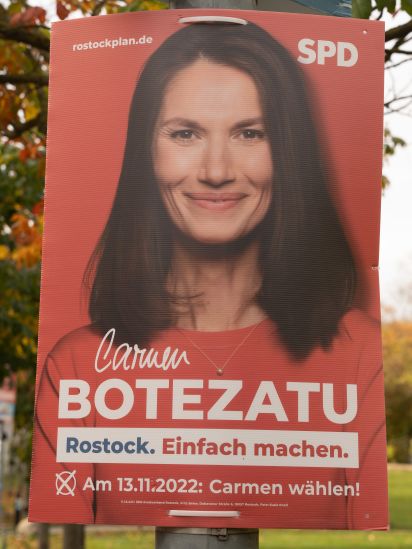 Kandidierendenplakat Rostock. Einfach machen.